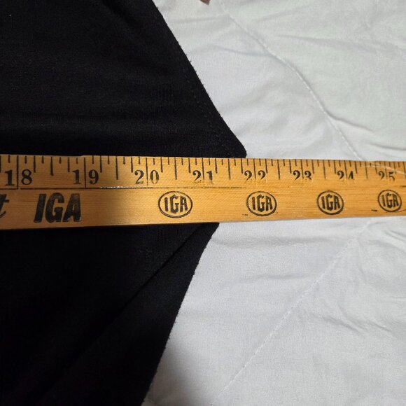 EUC MAX STUDIO BLACK DOUBLE SCOOP NECK MUSCLE SLEEVE STYLE JUMPSUIT SIZE M - Picture 14 of 16